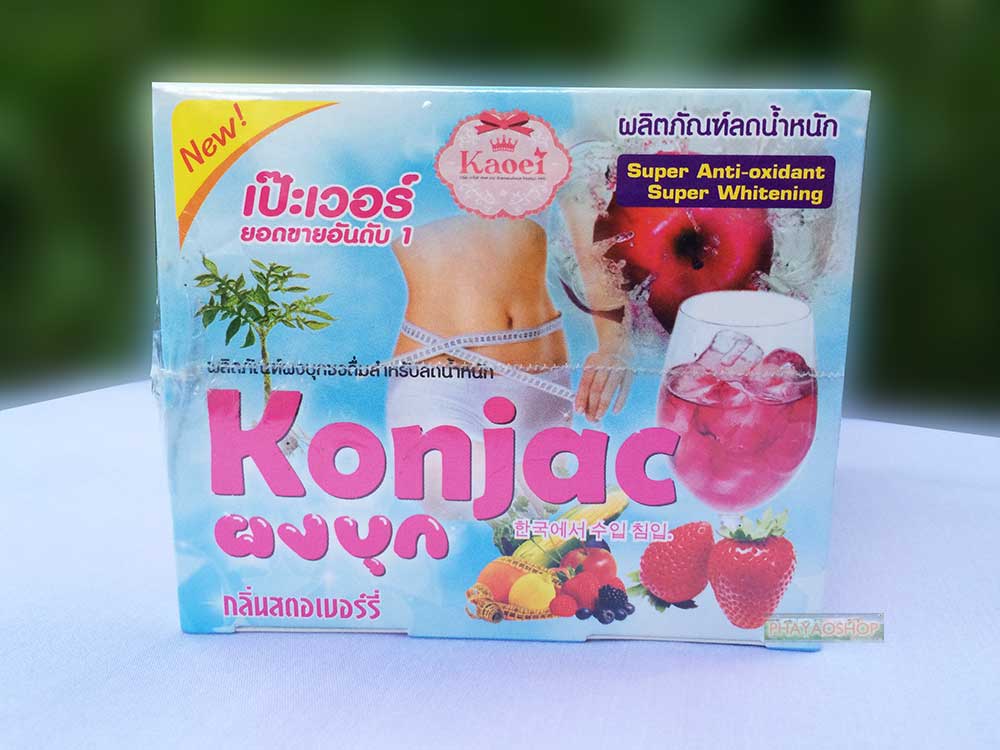 Konjac Diet Detox Slim High Fiber Plus Whitening Glutathione, L- Carnitine, Collagen, Vitamin C