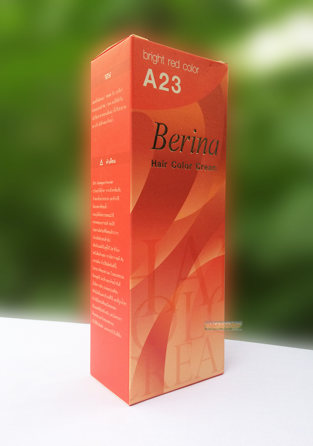 BERINA PERMANENT HAIR DYE COLOR CREAM #A23 BRIGHT RED COOL HOT CREZY FASHIONS