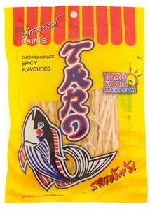 Thai Snack : Taro Fish Snack : Spicy Flavoured 54g. (pack of 6)